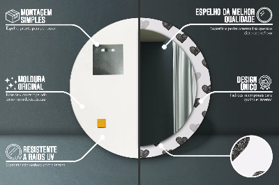 Dekorative spejle Abstrakte hjerter