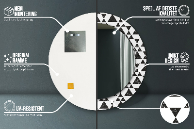 Dekorative spejle Geometriske trekanter