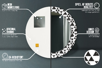 Dekorative spejle Geometriske trekanter