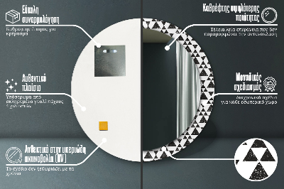 Dekorative spejle Geometriske trekanter