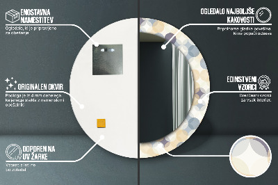 Dekorative spejle Geometriske cirkler