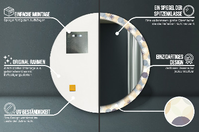 Dekorative spejle Geometriske cirkler