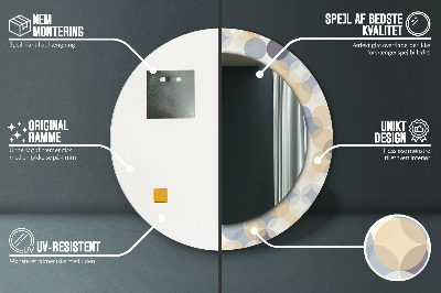 Dekorative spejle Geometriske cirkler