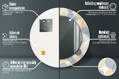 Dekorative spejle Geometriske cirkler