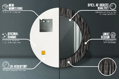 Dekorative spejle Abstrakt metallisk