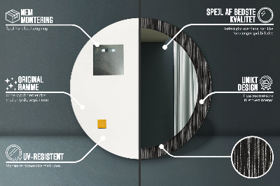 Dekorative spejle Abstrakt metallisk