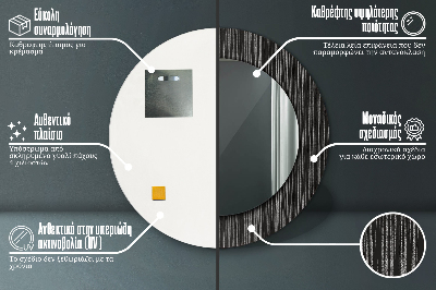 Dekorative spejle Abstrakt metallisk