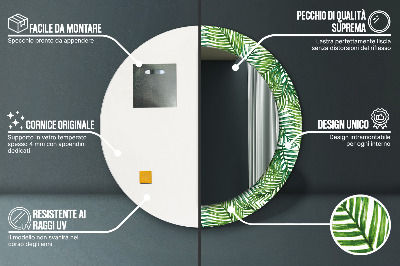 Dekorative spejle Tropisk palme