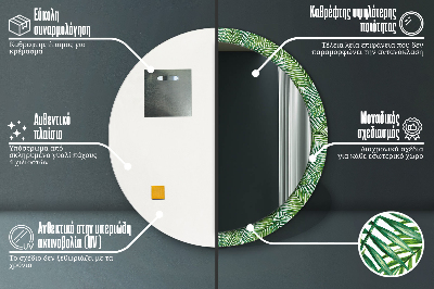 Dekorative spejle Tropisk palme