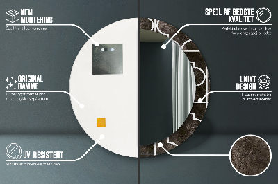 Dekorative spejle Antikke fliser