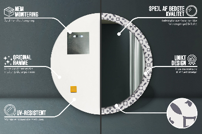 Dekorative spejle Antikke fliser