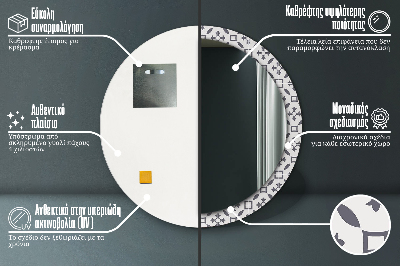 Dekorative spejle Antikke fliser