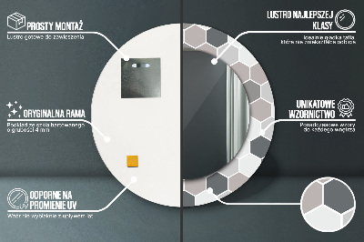 Dekorative spejle Sekskantet mønster