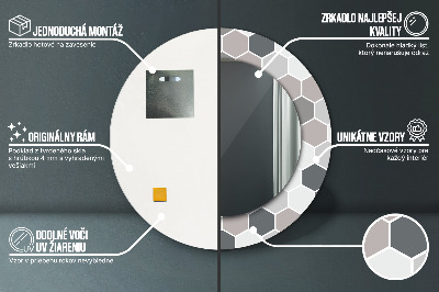 Dekorative spejle Sekskantet mønster