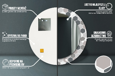 Dekorative spejle Sekskantet mønster