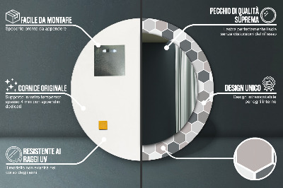 Dekorative spejle Sekskantet mønster