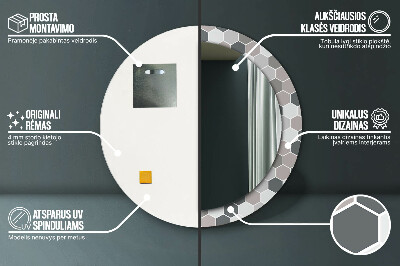 Dekorative spejle Sekskantet mønster