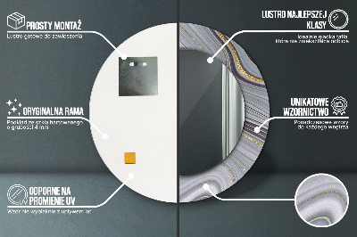 Dekorative spejle Grå marmor