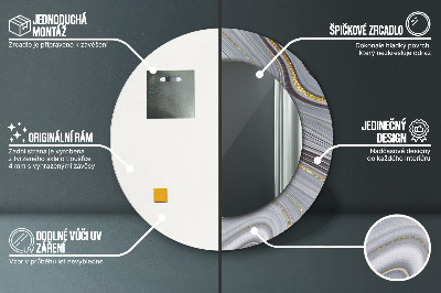 Dekorative spejle Grå marmor