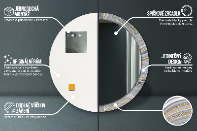 Dekorative spejle Grå marmor