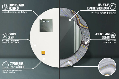 Dekorative spejle Grå marmor