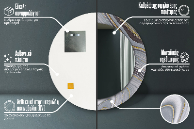 Dekorative spejle Grå marmor