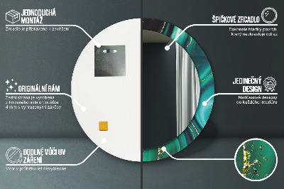Dekorative spejle Smaragd-marmor