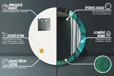Dekorative spejle Smaragd-marmor