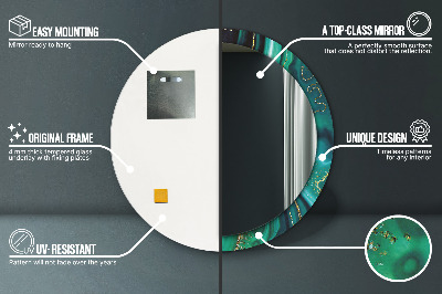 Dekorative spejle Smaragd-marmor