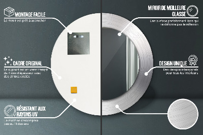 Dekorative spejle Skinnende stål