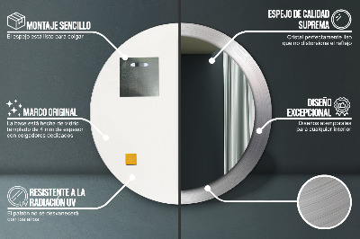 Dekorative spejle Skinnende stål