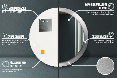 Dekorative spejle Skinnende stål