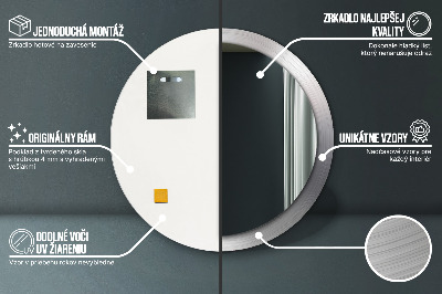 Dekorative spejle Skinnende stål