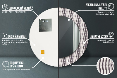 Dekorative spejle Geometrisk prikmønster