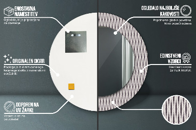 Dekorative spejle Geometrisk prikmønster