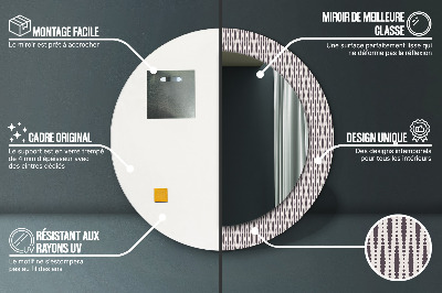 Dekorative spejle Geometrisk prikmønster