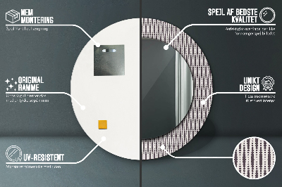 Dekorative spejle Geometrisk prikmønster