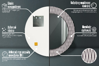 Dekorative spejle Geometrisk prikmønster