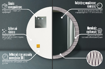 Dekorative spejle Geometrisk prikmønster