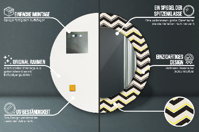 Dekorative spejle Zigzag-mønster