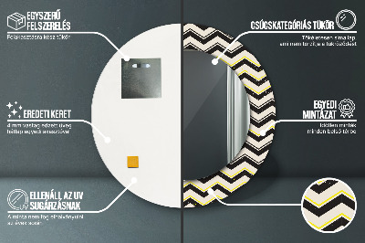 Dekorative spejle Zigzag-mønster