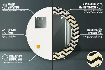 Dekorative spejle Zigzag-mønster