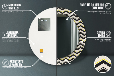 Dekorative spejle Zigzag-mønster