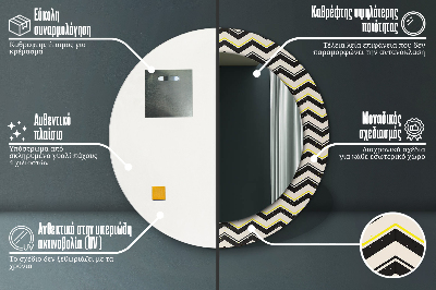 Dekorative spejle Zigzag-mønster