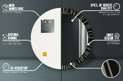 Dekorative spejle Radial komposition