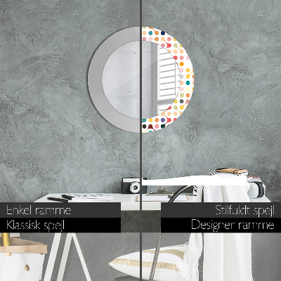Dekorative spejle Sømløs flerfarvet