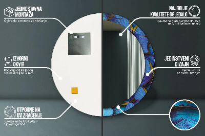 Dekorative spejle Blå og grøn sommerfugl