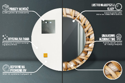 Dekorative spejle Naturlig fletning