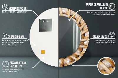 Dekorative spejle Naturlig fletning