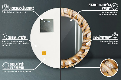 Dekorative spejle Naturlig fletning
